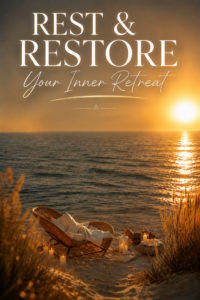 Cover image for rest and restore inner retreat guided hypnosis recording