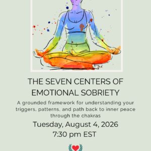 The Seven Centers of Emotional Sobriety workbook cover